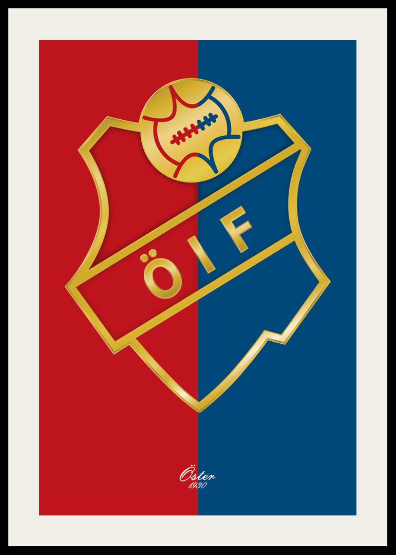 Logo Östers IF Guld Röd & Blå-12