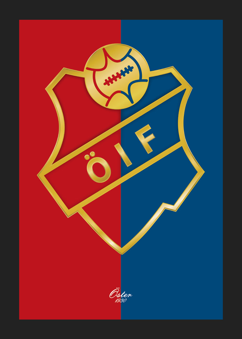 Logo Östers IF Guld Röd & Blå-12