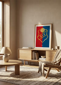 Logo Östers IF Guld Röd & Blå-8