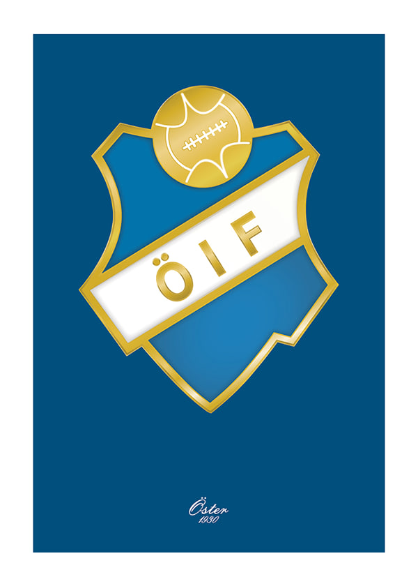 Poster Logo Östers IF Blå