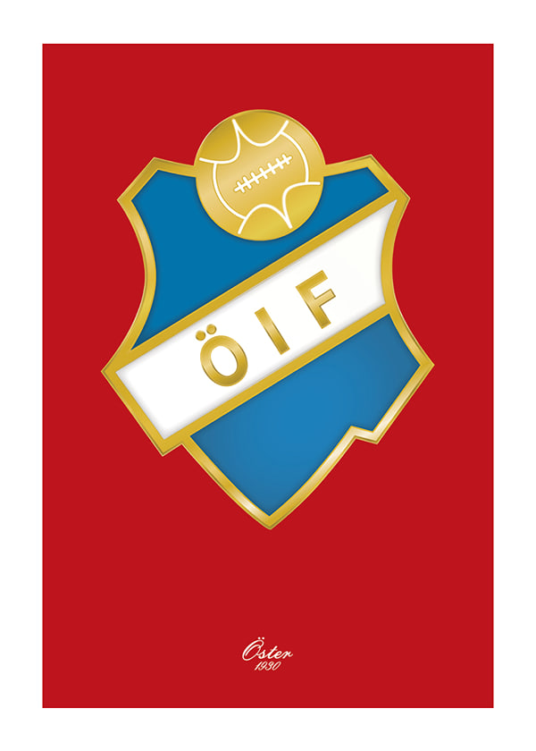 Poster Logo Östers IF Röd