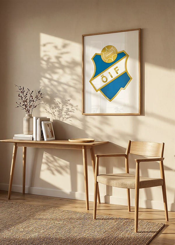 Poster Logo Östers IF Vit crossfade