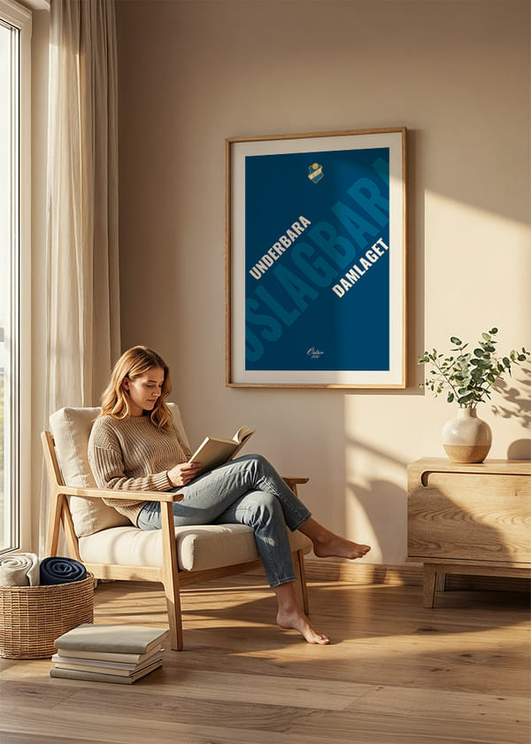 Poster Östers IF Underbara Oslagbara Damlaget crossfade