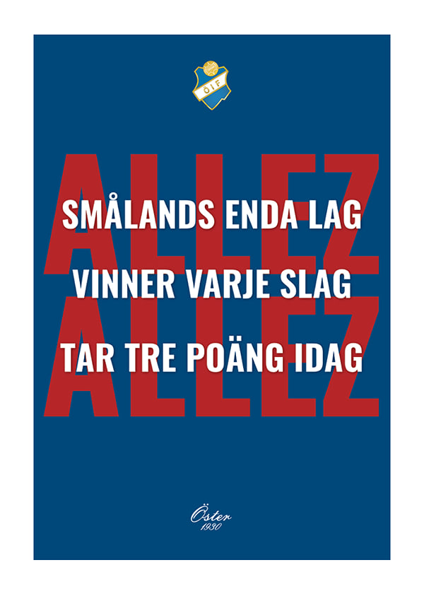 Poster Östers IF Smålands Enda Lag