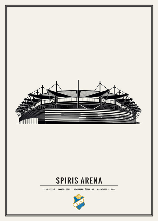 Poster Spiris Arena Skiss Östers IF 01