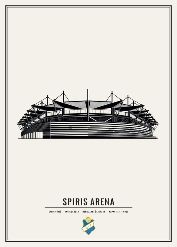 Poster Spiris Arena Skiss Östers IF 01