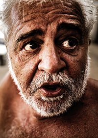 Strong portrait with presence, emotion and traces of life-7