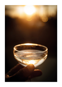 Drink at sunset with golden light and tranquility-1