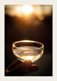 Drink at sunset with golden light and tranquility-3