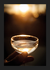 Drink at sunset with golden light and tranquility-5