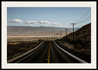 Endless road in open desert-2