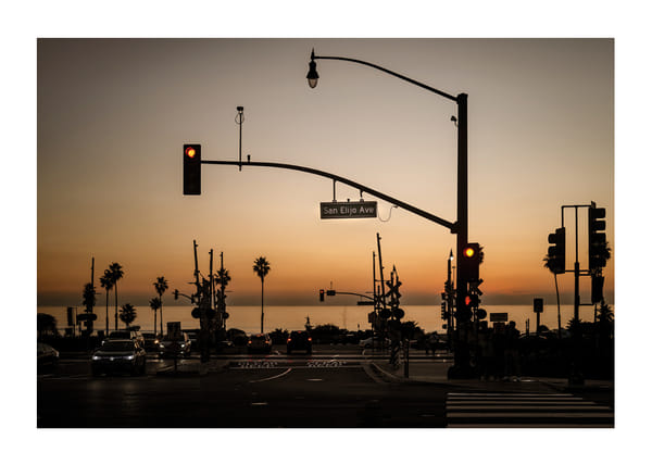 Affiche Red Light Ocean View