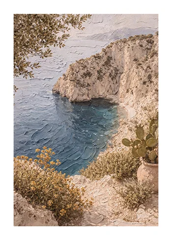 Poster Mediterranean Cliffside