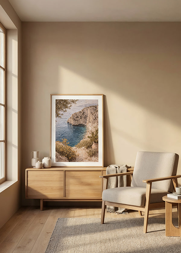 Poster Mediterranean Cliffside crossfade