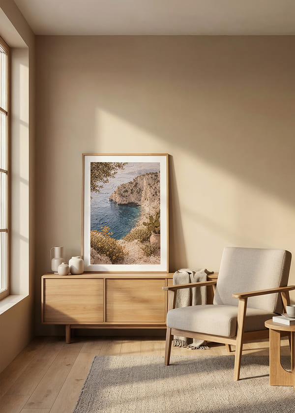 Poszter Mediterranean Cliffside crossfade