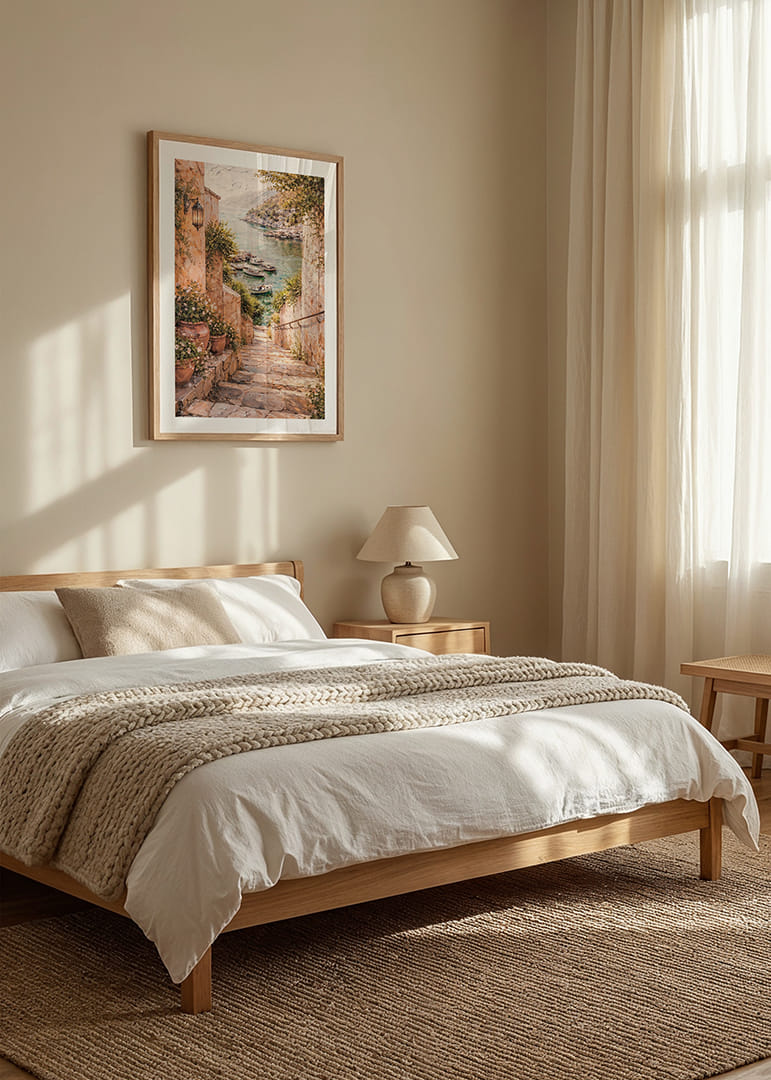 Egy bájos tengerparti ösvény vezet egy csendes kikötőbe, ahol hajók várják a látogatókat.-12