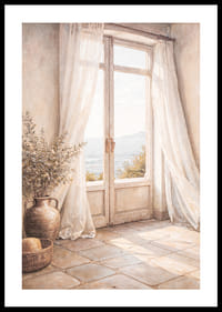 Apusuri blânde se rostogolesc printre draperii transparente.-0