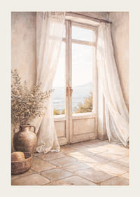 Apusuri blânde se rostogolesc printre draperii transparente.-3