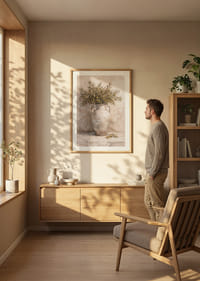 Ramuri de măslin într-o urnă antică pe un fundal rustic.-8