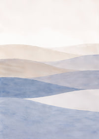 Soft blue and beige waves sweep across a tranquil landscape.-7