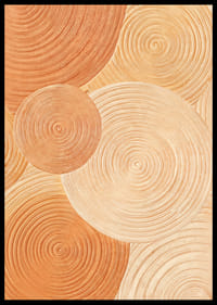 Myke sirkler i jordfarger skaper ro og harmoni.-6