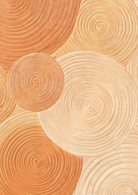 Myke sirkler i jordfarger skaper ro og harmoni.-7