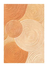 Soft circles in earthy tones create calm and harmony.-1