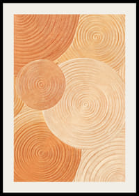 Myke sirkler i jordfarger skaper ro og harmoni.-2