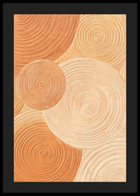 Myke sirkler i jordfarger skaper ro og harmoni.-4