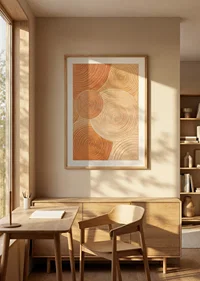 Soft circles in earthy tones create calm and harmony.-8