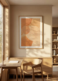 Myke sirkler i jordfarger skaper ro og harmoni.-8