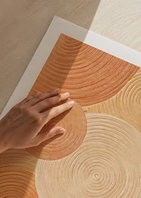 Soft circles in earthy tones create calm and harmony.-9