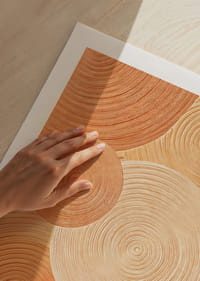 Myke sirkler i jordfarger skaper ro og harmoni.-9