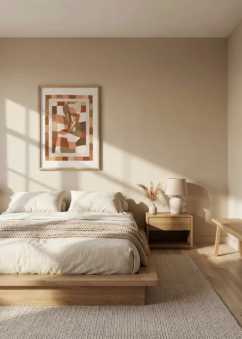 Abstract earth tones create a warm and inviting feeling.-12