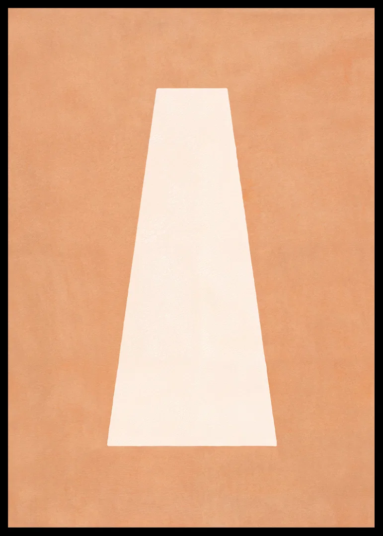 A calming poster with earthy tones and abstract simplicity.-12