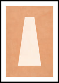 En beroligende plakat med jordnære toner og abstrakt enkelhet.-0