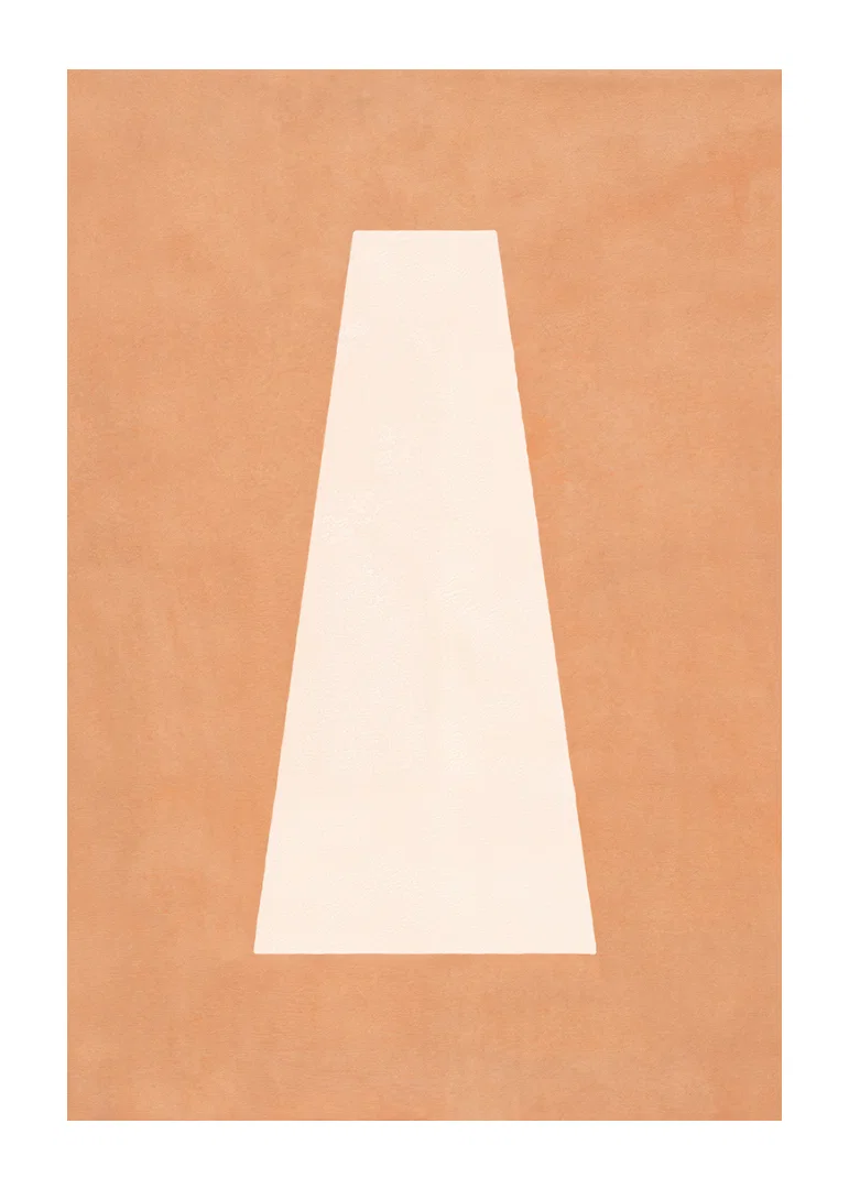 A calming poster with earthy tones and abstract simplicity.-12