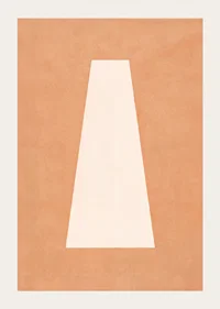 A calming poster with earthy tones and abstract simplicity.-3