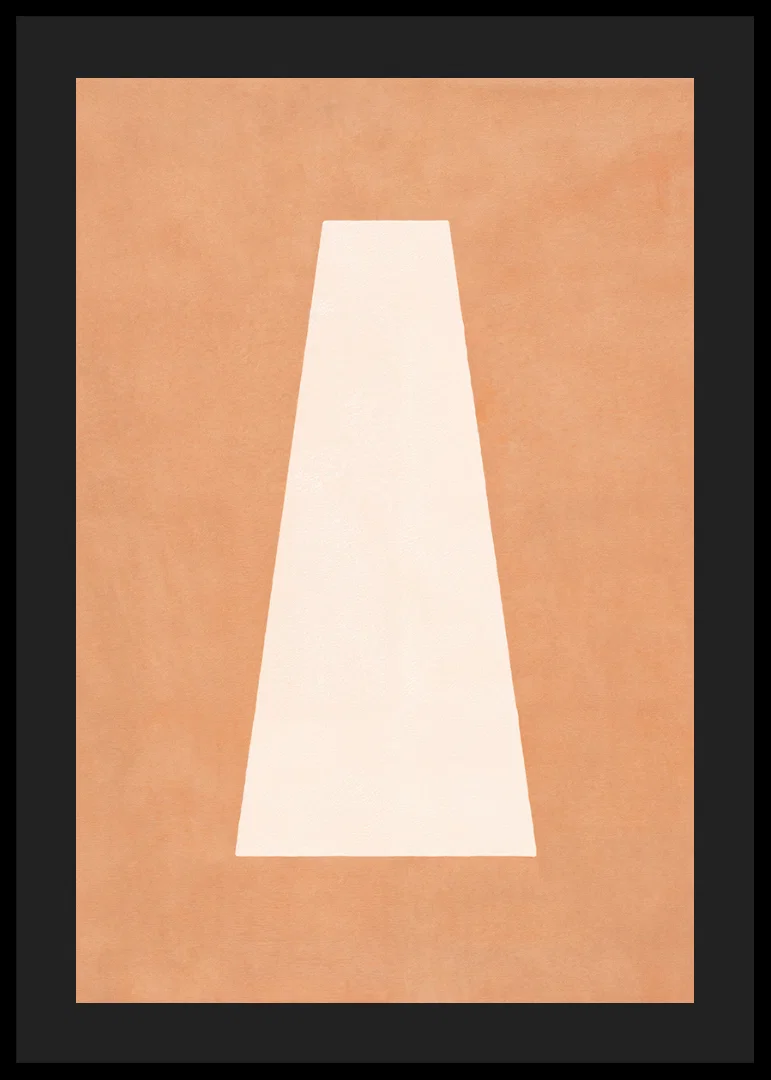 A calming poster with earthy tones and abstract simplicity.-12