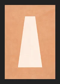 A calming poster with earthy tones and abstract simplicity.-5
