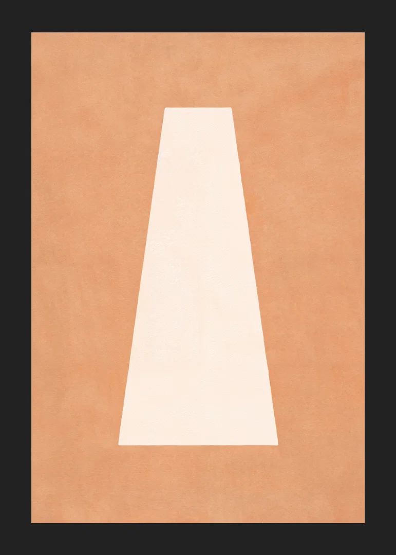 A calming poster with earthy tones and abstract simplicity.-12