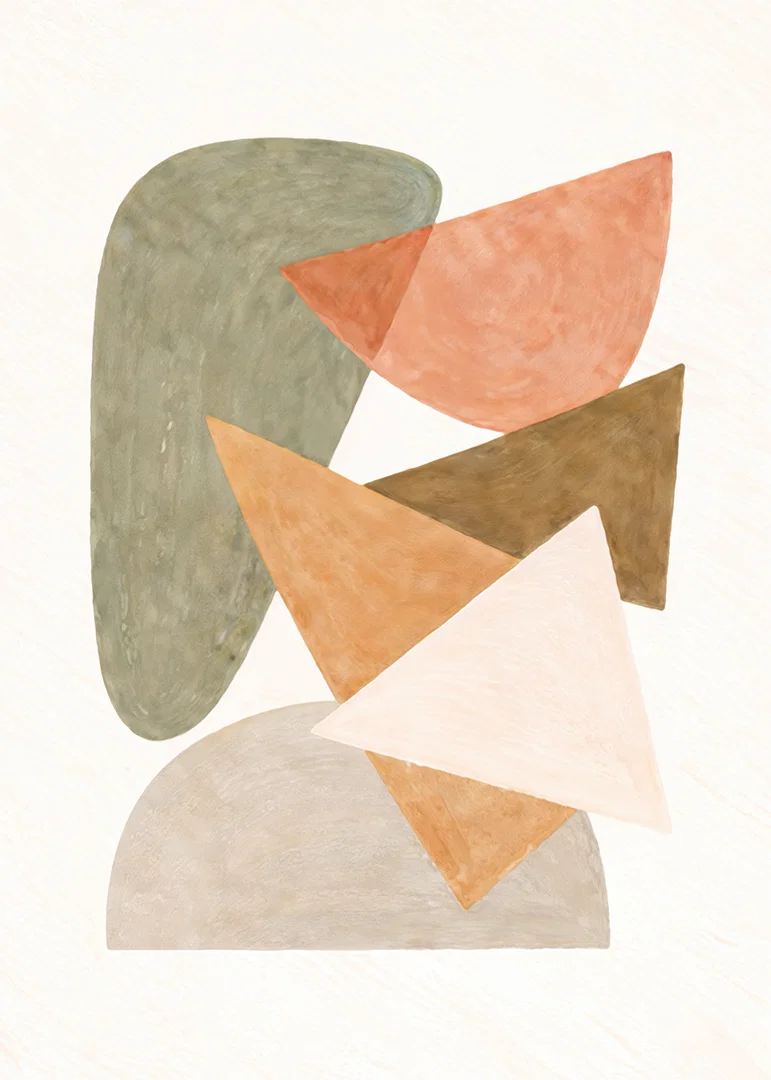 Soft shapes in earthy colors create calm and harmony.-12