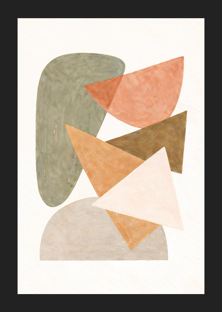 Soft shapes in earthy colors create calm and harmony.-12