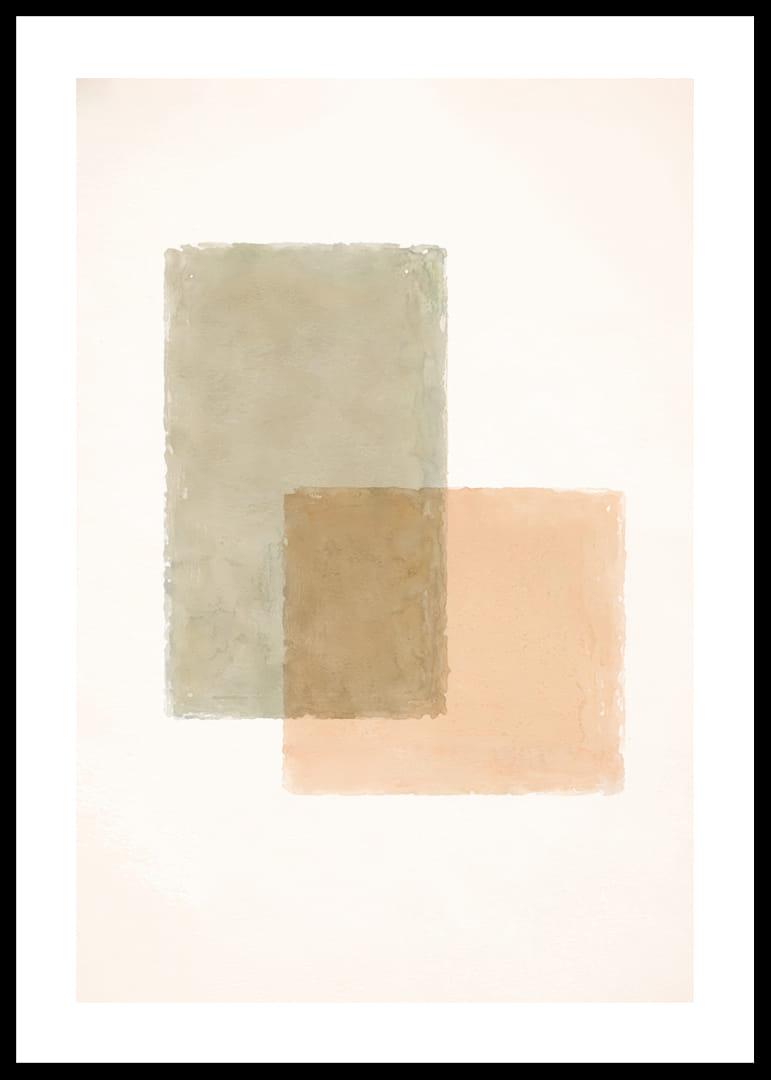 Myke, dempede farger i harmonisk overlapping.-12