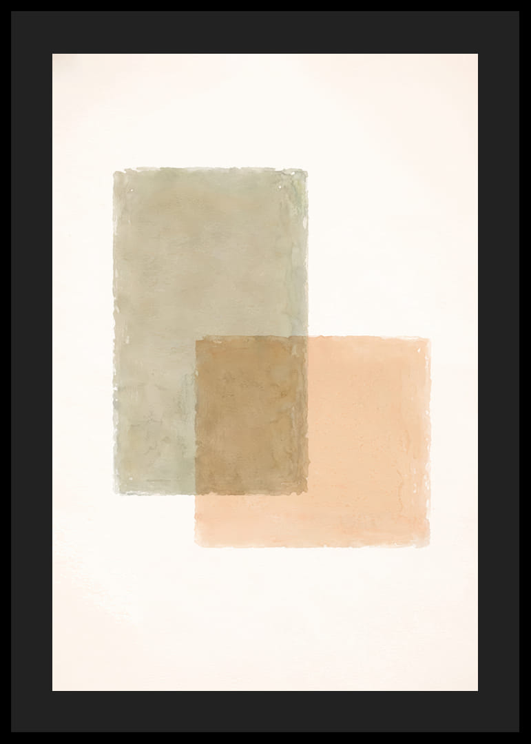 Myke, dempede farger i harmonisk overlapping.-12