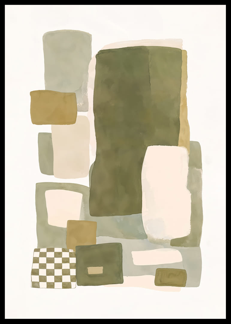 Myke fargefelt danner en harmonisk abstraksjon.-12