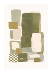 Myke fargefelt danner en harmonisk abstraksjon.-1