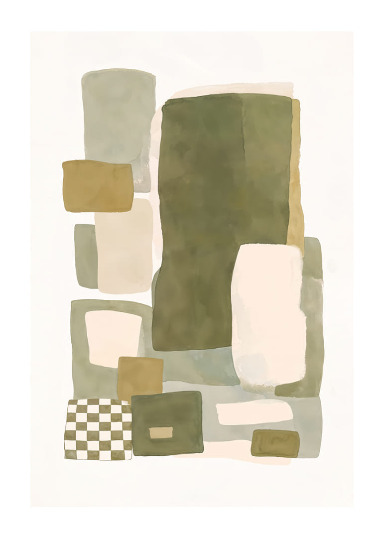 Myke fargefelt danner en harmonisk abstraksjon.-12