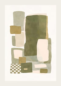 Myke fargefelt danner en harmonisk abstraksjon.-3