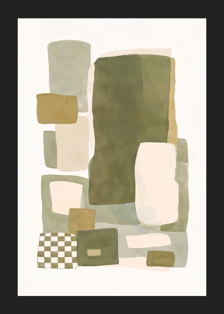 Myke fargefelt danner en harmonisk abstraksjon.-12